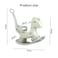 Children Ride On Animal Toy With Backrest Push Rod Indoor Plastic Rocking Horse For Kids