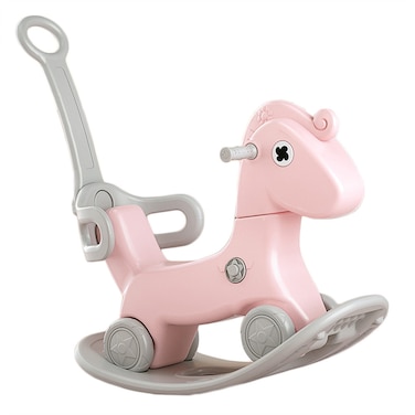 Baby Rocking Horse Car Three In One Anti-Fall Multi-Function Push Rod Plastic Thickened 1 To 6 Years Old