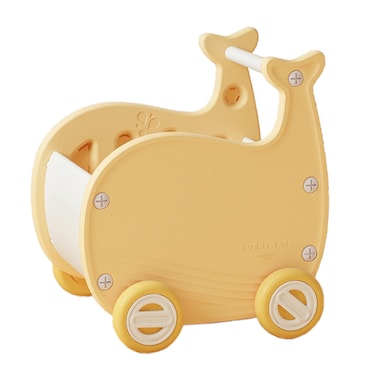 Large Storage CapacityIndoor Plastic Whale Theme Children Shopping Cart Kids Furniture