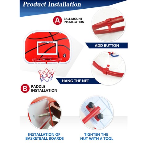 Kids Indoor Basketball Hoop Stand Outdoor Toys Outside Backyard Games Mini Hoop Goal