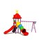 Kindergarten Outdoor Plastic Slide For Kids With Daycare Swing Outdoor Playground For Sale