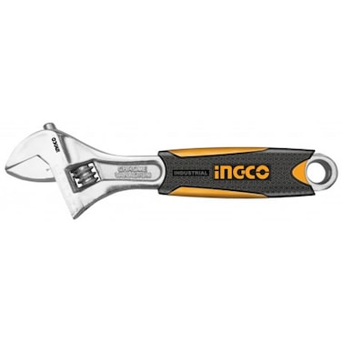 INGCO Adjustable Wrench HADW131108 &ndash; Heavy-Duty, Precision Tool with Smooth Jaw Adjustment