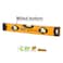 INGCO SPIRIT LEVEL HSL08060 - Accurate and Durable 60cm Spirit Level, Perfect for Measuring and Leveling in Construction and DIY Projects