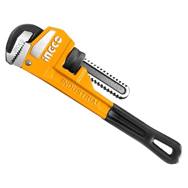 INGCO PIPE WRENCH HPW0818 - Heavy-Duty Pipe Wrench, Ideal for Plumbing, Construction, and Mechanical Applications