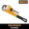 INGCO Heavy-Duty Adjustable Steel Pipe Wrench HPW0810 for Plumbing, HVAC, and Industrial Applications