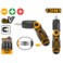 INGCO 13 IN 1 Ratchet Screwdriver Set AKISD1208 Professional Multi-Purpose Ratchet Screwdriver Kit for Automotive, Mechanical, and DIY Applications