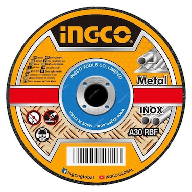 INGCO Abrasive Metal Cutting Disc Set MCD121255 &ndash; High-Performance Cutting Wheels for Metal, Stainless Steel, and Alloys