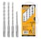 INGCO 4 PCS SDS Plus Hammer Drill Bits Set AKDB2055 &ndash; High-Performance Concrete and Masonry Drill Bits for Rotary Hammers