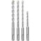 INGCO 4 PCS SDS Plus Hammer Drill Bits Set AKDB2055 &ndash; High-Performance Concrete and Masonry Drill Bits for Rotary Hammers