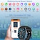 Smartbarry SM402 Smart Watch for Women Men, 1.85'' HD Touch Screen Fitness Tracker with Bluetooth Answer/Make Call, IP68 Waterproof with Heart Rate Sleep Monitor 100 Sports Modes for Android iOS (Black)