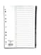 Grey A–Z PVC Index Divider – Durable Alphabet Binder Tabs for Office & School Use