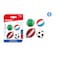 Motarro MK018-6 Ball Shape Eraser pack of 2, Multicolour