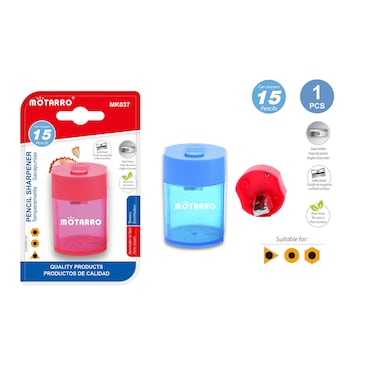 MOTARRO Mk037 Pencil Sharpener (Pack of 2)