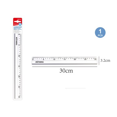 Motarro MI043-30 Aluminum Ruler (Pack of 2)