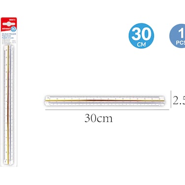 Motarro MI047-2 Scale Ruler, (Pack of 2)