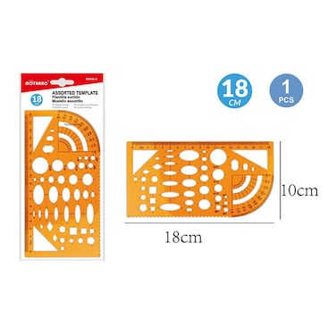 Motarro MI050-4 Lettering Template (Pack of 2)