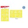 Motarro MI050-5 Lettering Template, (Pack of 2), Large, 30 cm Size, Yellow