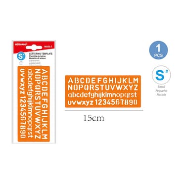 Motarro MI050-7 Lettering Template (Pack of 2)