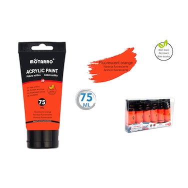 Motarro MP041-5 Acrylic Paint 75 ml, 2-Pack, Fluorescent
