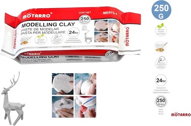 MOTARRO Modeling Clay: Unleash Your Creative Potential in 3D  (ME073-1) - White Color