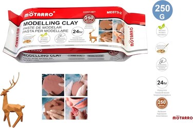 MOTARRO Modeling Clay: Unleash Your Creative Potential in 3D - Red Brown Color (ME073-2)