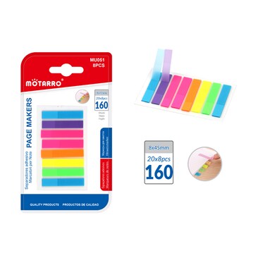 Motarro MU051 Adhesive Page Makers - Pack of 2