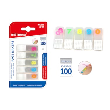 Motarro 5Pcs Adhesive Page Makers - MU059