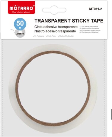 Motarro MT011-2 Transparent Sticky Tape 50 Mtr