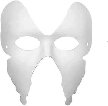 MOTARRO DIY White Paper Face Mask (ME136-5) - Unleash Your Creativity with Paintable Kids Party