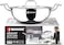 Bergner Argent 24cm (3.8L) Tri-Ply Stainless Steel Deep Stir-Fry Pan, Multipurpose Curry Pan with Lid, Less Oil Use Healthy Cooking, Food Safe, Stay-Cool Handles, Induction &amp; Gas Stove Compatible