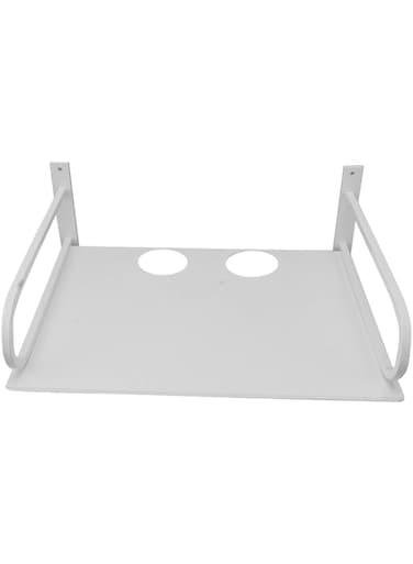 Sorandy Floating Entertainment Center Shelves, Projector Shelf for Wall Mount, Wall Mounted Small Projector Shelf Metal Router Rack AV Shelf for Cable Boxes, DVD Player, Games Consoles