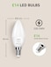 Lepro E14 LED Light Bulb, Small Edison Screw SES Candle Bulbs, 4.9W 470lm, 40W Equivalent E14 Bulb, Warm White 2700K E14 LED Bulb, Energy Saving Candle Light Bulbs, Non-dimmable, Pack of 3
