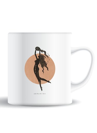 Premium Quality Two Sided Printed Coffee Mug Tea Cup Aquarius For Home Office, Kids Men Women