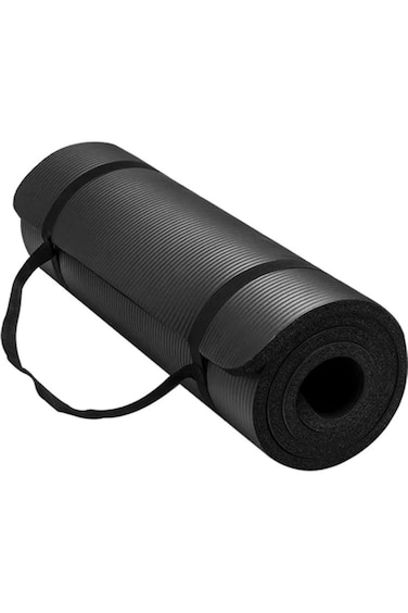 10mm Extra Thick High-Density Yoga Mat, Anti-Tear, with Carry Strap &amp; Optional Blocks, Multi-Color