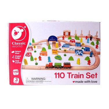 Classic World Train Set - Wooden Train Set, Educational Toy, Kids Train Set, Early Learning Toy, Toddler Train Set