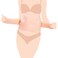 SUNVENO Abdominal Support Maternity Cross Grip Belly Wrap - Beige, M