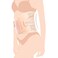 SUNVENO Abdominal Support Maternity Cross Grip Belly Wrap - Beige, L