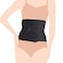 SUNVENO Abdominal Support Maternity Cross Grip Belly Wrap - Black, L
