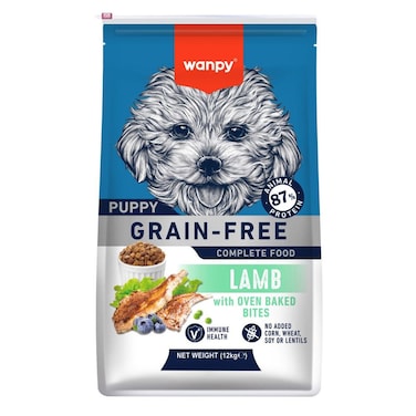 WANPY Grain-Free Puppy Food &ndash; Lamb Recipe 1.5kg &ndash; Complete Nutrition for Growing Dogs