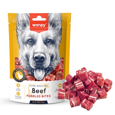 Wanpy Beef Marbled Bites For Dog-100g