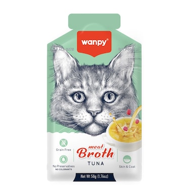 Wanpy Meat Broth Tuna for Cats (50gm) &ndash; 1Box 12pcs