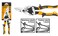 INGCO HTSN0110L Left-Cut Aviation Snip &ndash; Heavy-Duty Industrial Tin Snip for Sheet Metal, Stainless Steel, and Aluminum Cutting Tasks