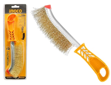INGCO Wire Brusher HWB02250 &ndash; Heavy-Duty Steel Wire Brush for Rust Removal, Cleaning &amp; Surface Preparation