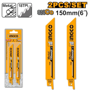INGCO Sabre Saw Blade SSB922EF &ndash; High-Performance Bi-Metal Reciprocating Blade for Metal &amp; Wood Cutting