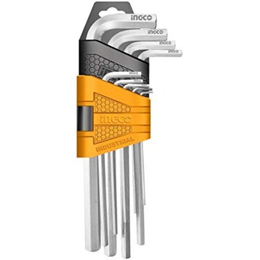 INGCO Hex Key HHK11091 Professional Heavy-Duty L-Shaped Allen Wrench for Automotive, Mechanical, and DIY Applications