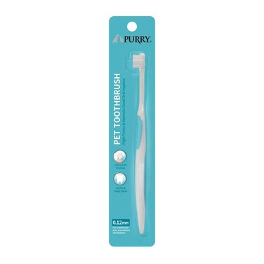 Purry Pet Toothbrush For Small Breed Pets-1pc