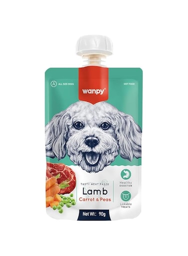 Wanpy Fresh Lamb &amp; Carrot Dog Meat Paste 90g