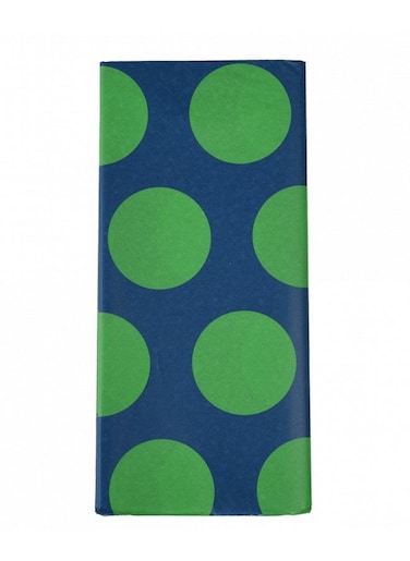 Tissue paper (10 sheets) - Green on blue Spotlight