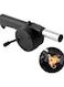 Barbecue Air Blower Fan Hand Crank   Portable BBQ Fan for Charcoal Grill, Campfire, Fireplace   Fast Fire Starter Cooking Tool for Outdoor Camping &amp; Grilling