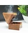 Wooden Bakhoor Burner with Drawer   Traditional Incense Oud Mabkhara for Bakhoor, Temple, and Home Use   Handmade Wooden Incense Cone Holder
